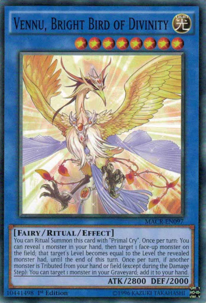 Vennu, Bright Bird of Divinity [MACR-EN097] Common | Good Games Adelaide SA