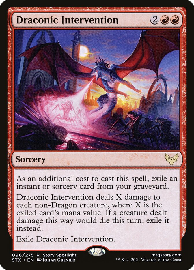 Draconic Intervention 96 (Strixhaven: School of Mages)  | Good Games Adelaide SA
