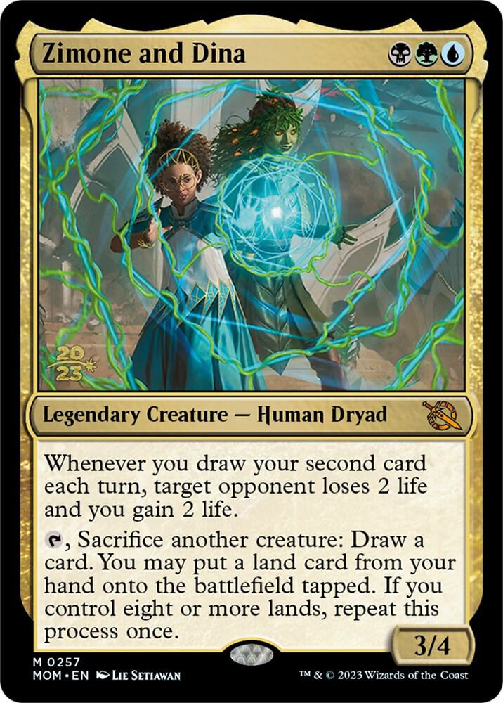 Zimone and Dina 257 (Prerelease Cards)  - Foil | Good Games Adelaide SA