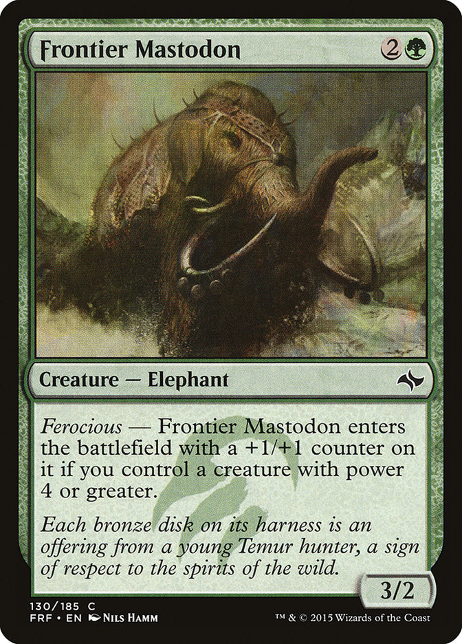 Frontier Mastodon 130/185 (Fate Reforged)  - Foil | Good Games Adelaide SA