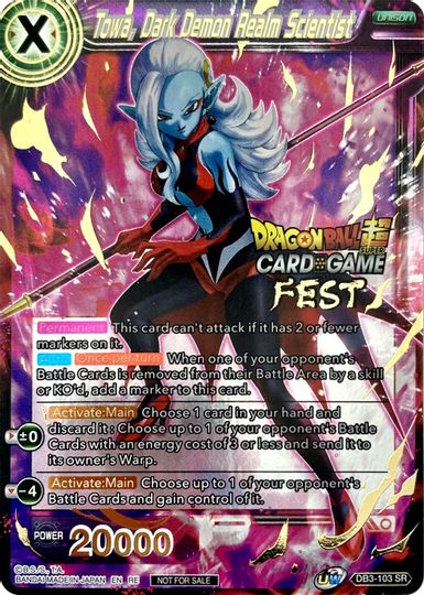 Towa, Dark Demon Realm Scientist (Card Game Fest 2022) (DB3-103) [Tournament Promotion Cards] | Good Games Adelaide SA