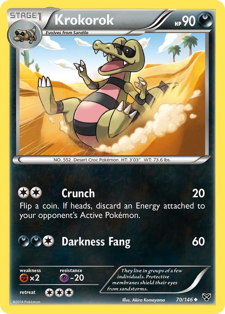 Krokorok 70/146 (XY Base Set)  | Good Games Adelaide SA