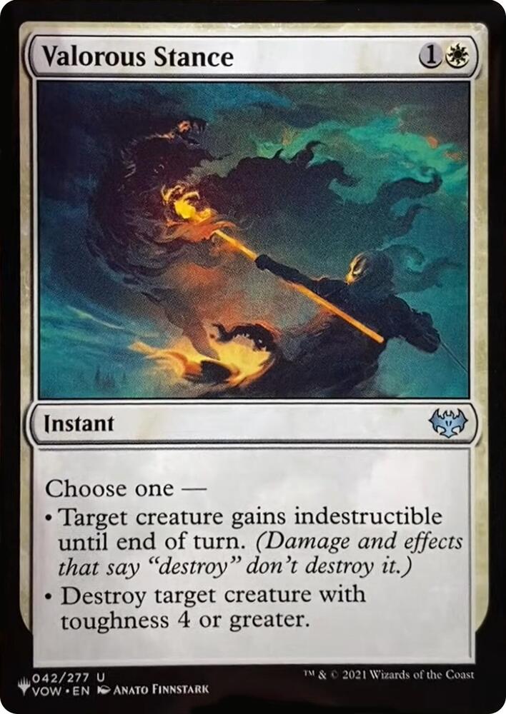 Valorous Stance VOW 042/277 (The List Reprints)  | Good Games Adelaide SA