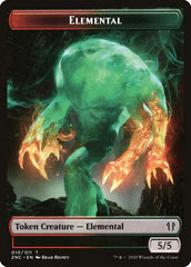 Elemental (008) // Elemental (010) Double-sided Token [Commander: Zendikar Rising Tokens] | Good Games Adelaide SA
