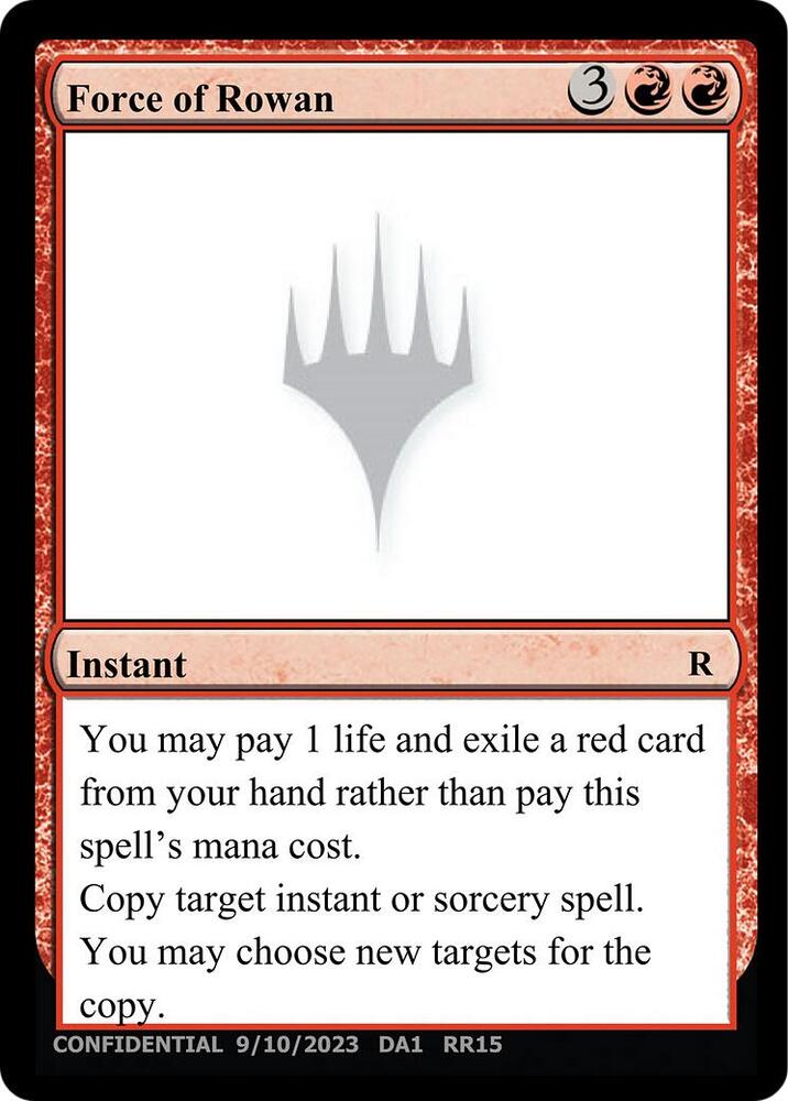 Force of Rowan  (Un-Known Event Playtest Cards)  | Good Games Adelaide SA
