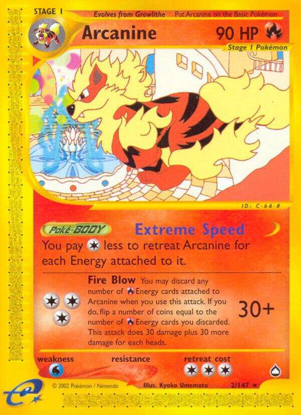 Arcanine 002/147 (Aquapolis)  | Good Games Adelaide SA