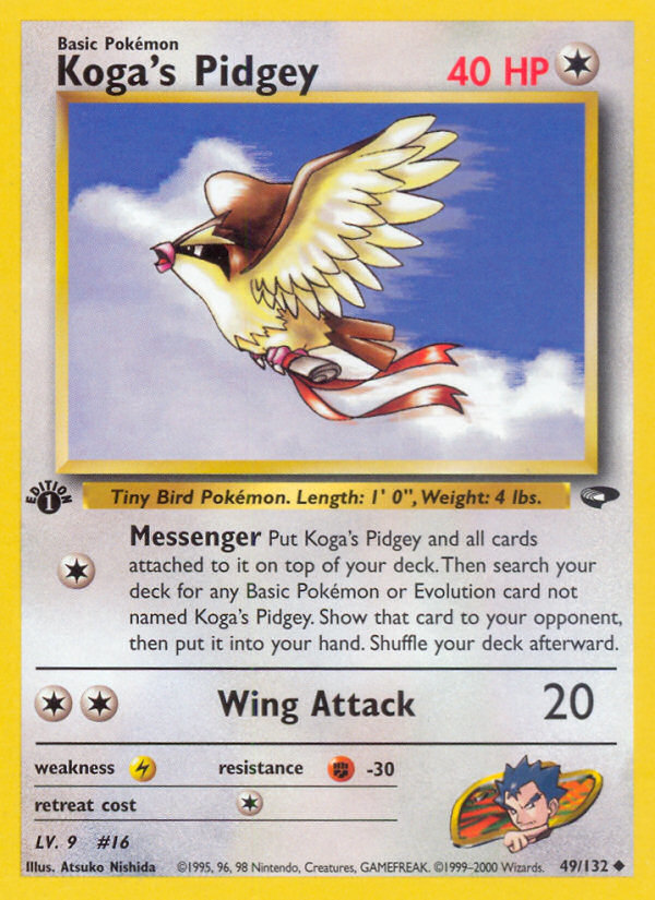 Koga's Pidgey (49/132) [Gym Challenge 1st Edition] | Good Games Adelaide SA
