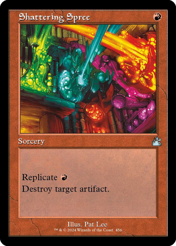 Shattering Spree Retro Frame 456 (Ravnica Remastered)  - Foil | Good Games Adelaide SA