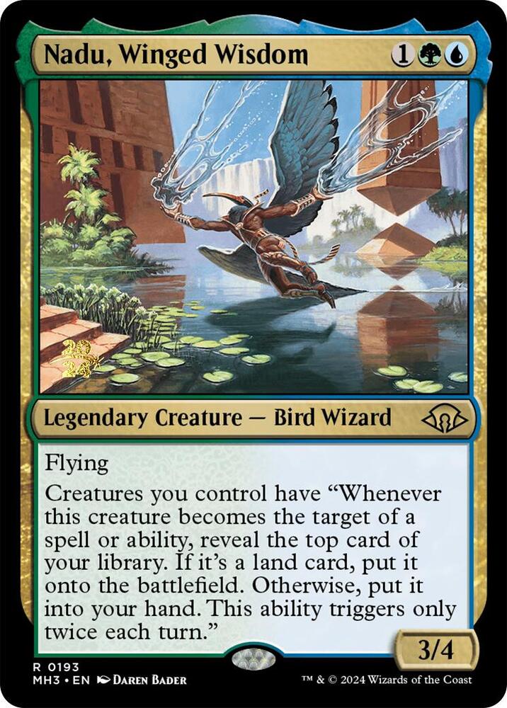 Nadu Winged Wisdom 193 (Prerelease Cards)  - Foil | Good Games Adelaide SA