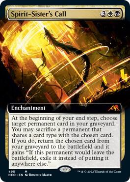 Spirit-Sister's Call 495 (Kamigawa: Neon Dynasty)  - Extended Art | Good Games Adelaide SA