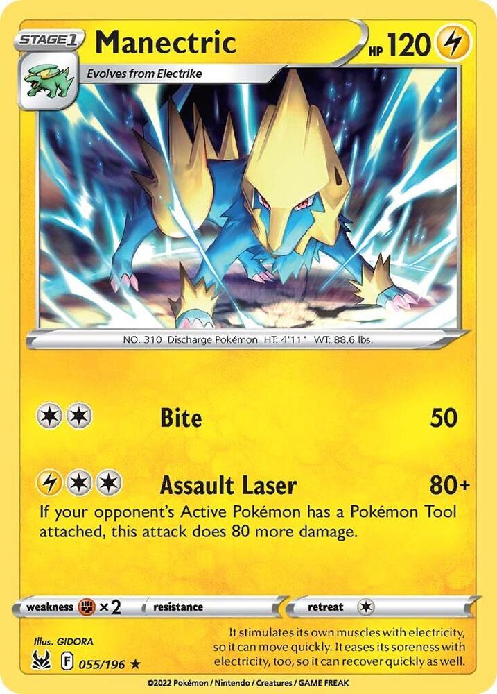 Manectric 055/196 (SWSH11: Lost Origin)  | Good Games Adelaide SA