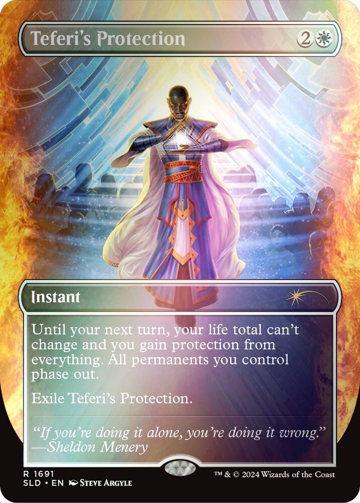 Teferis Protection 1691 Rainbow Foil 1691 (Secret Lair Drop Series)  - Foil | Good Games Adelaide SA