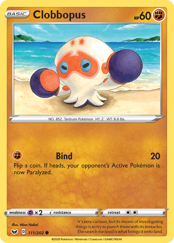 Clobbopus (111/202) [Sword & Shield: Base Set] | Good Games Adelaide SA