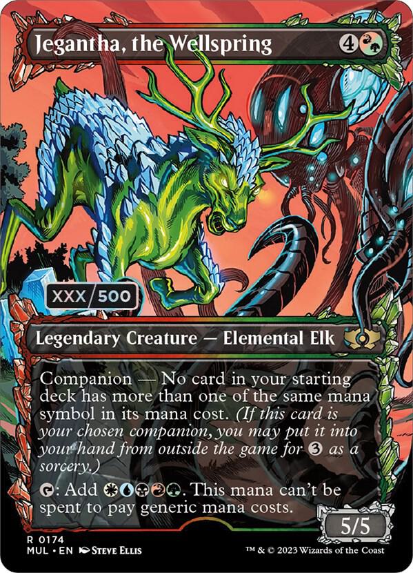 Jegantha, the Wellspring Serialized 174 (March of the Machine: Multiverse Legends)  - Double Rainbow Foil | Good Games Adelaide SA