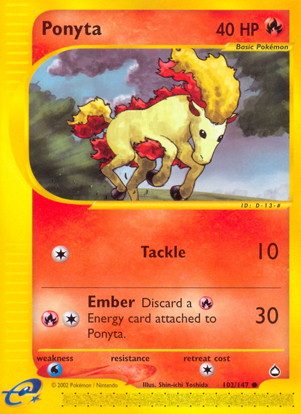 Ponyta (102/147) [Aquapolis] | Good Games Adelaide SA