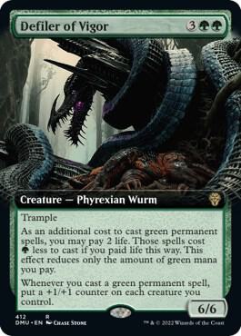 Defiler of Vigor Extended Art 412 (Dominaria United)  - Foil | Good Games Adelaide SA