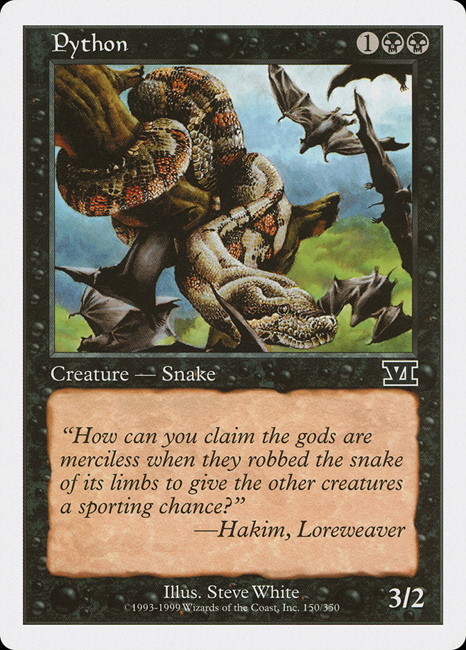 Python 150 (Classic Sixth Edition)  | Good Games Adelaide SA
