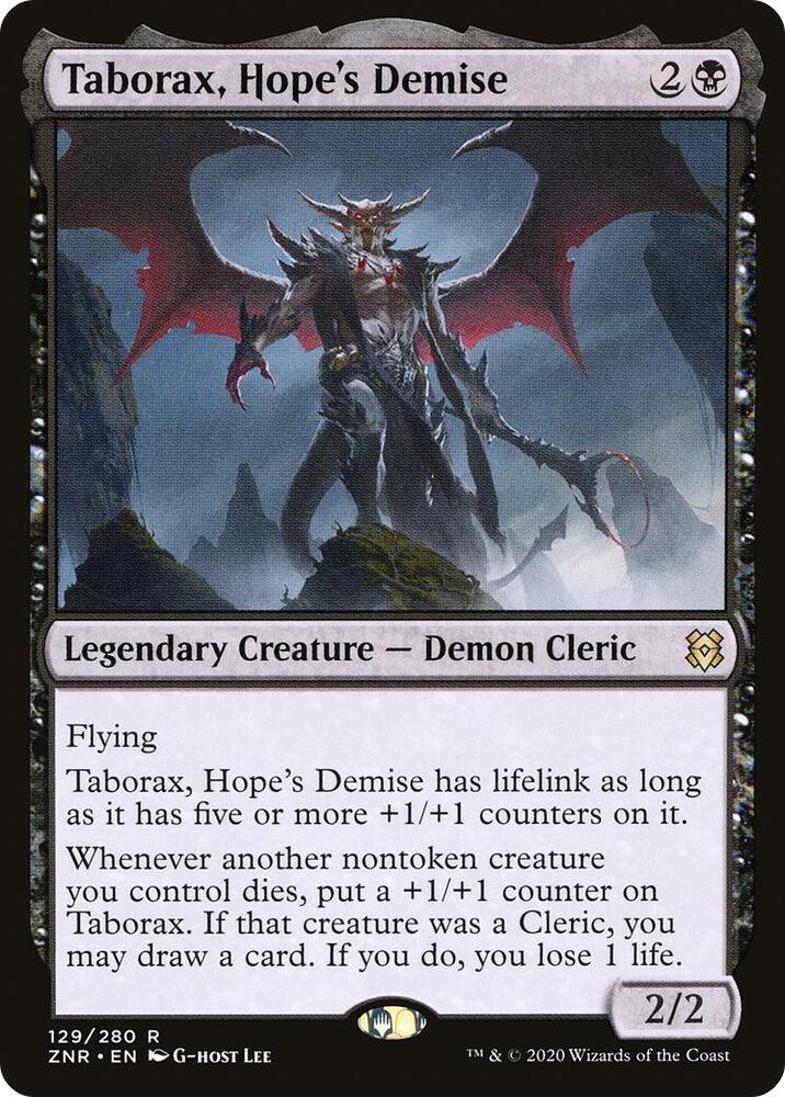 Taborax Hopes Demise 129 (Zendikar Rising)  - Foil | Good Games Adelaide SA