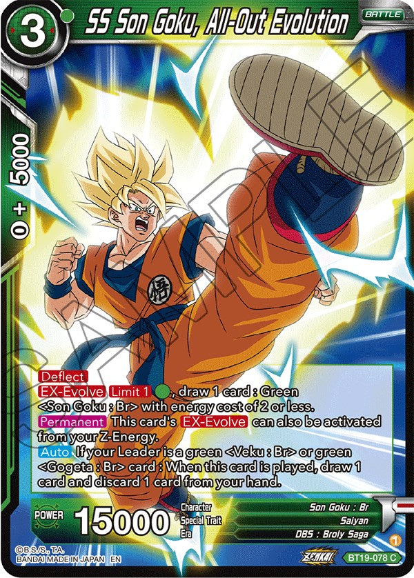 SS Son Goku, All-Out Evolution (BT19-078) [Fighter's Ambition] | Good Games Adelaide SA
