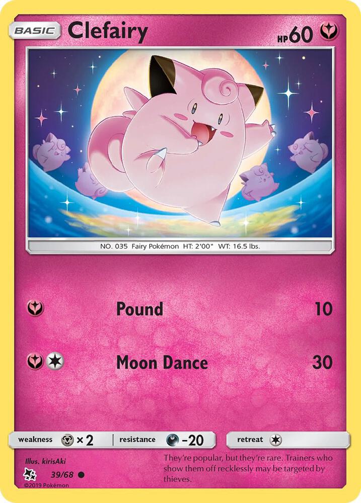 Clefairy 39/68 (Hidden Fates)  | Good Games Adelaide SA