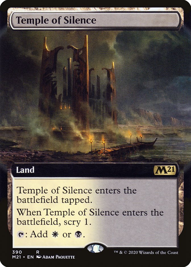 Temple of Silence (Extended Art) [Core Set 2021] | Good Games Adelaide SA