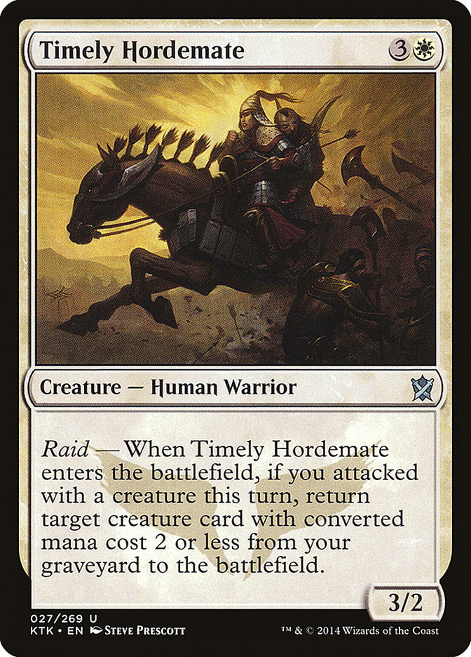 Timely Hordemate 27 (Khans of Tarkir)  - Foil | Good Games Adelaide SA
