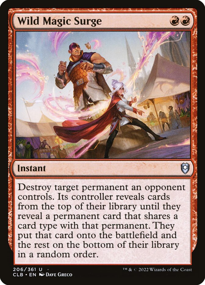 Wild Magic Surge 206 (Commander Legends: Battle for Baldur's Gate)  - Foil | Good Games Adelaide SA