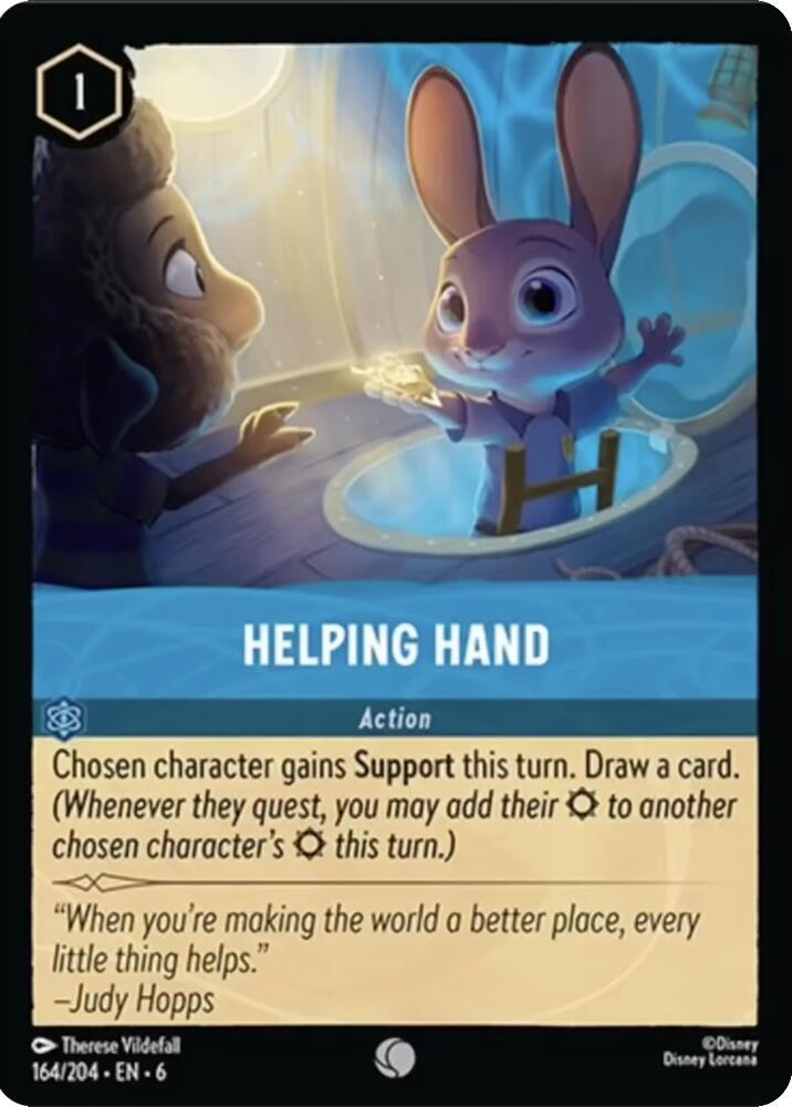 Helping Hand 164/204 (Azurite Sea)  - Cold Foil | Good Games Adelaide SA