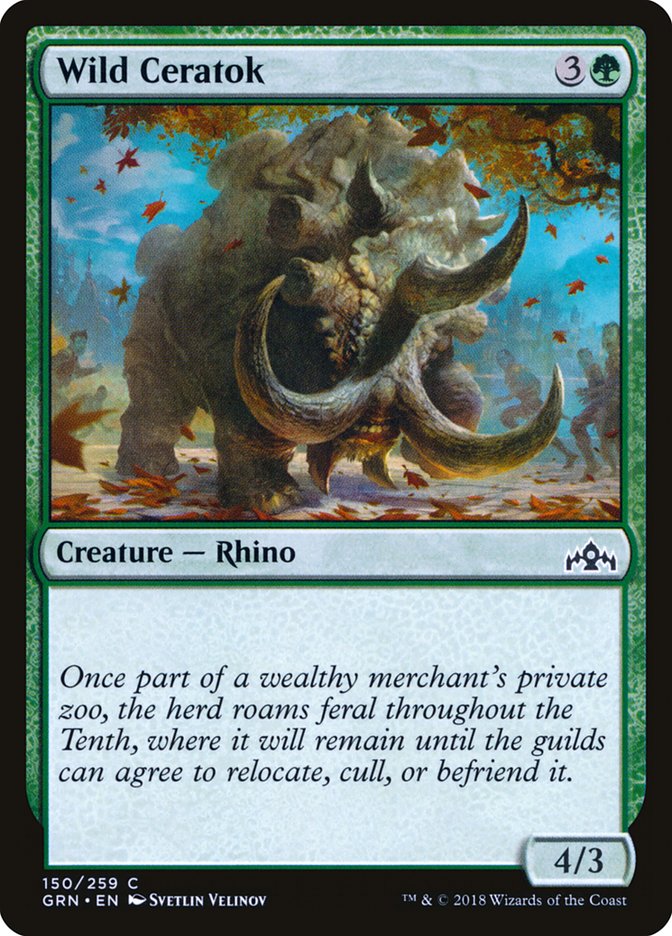 Wild Ceratok 150 (Guilds of Ravnica)  | Good Games Adelaide SA