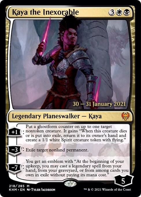 Kaya the Inexorable 218 (Prerelease Cards)  - Foil | Good Games Adelaide SA