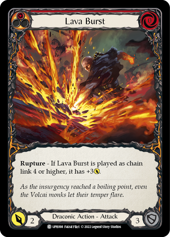Lava Burst [UPR098] (Uprising)  Rainbow Foil | Good Games Adelaide SA