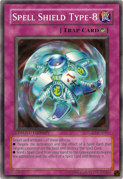 Spell Shield Type–8 [GLD1-EN045] Common | Good Games Adelaide SA
