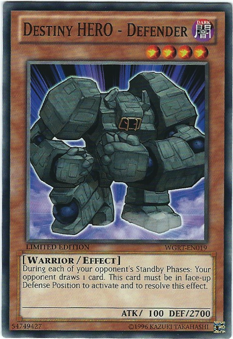 Destiny HERO - Defender [WGRT-EN019] Common | Good Games Adelaide SA