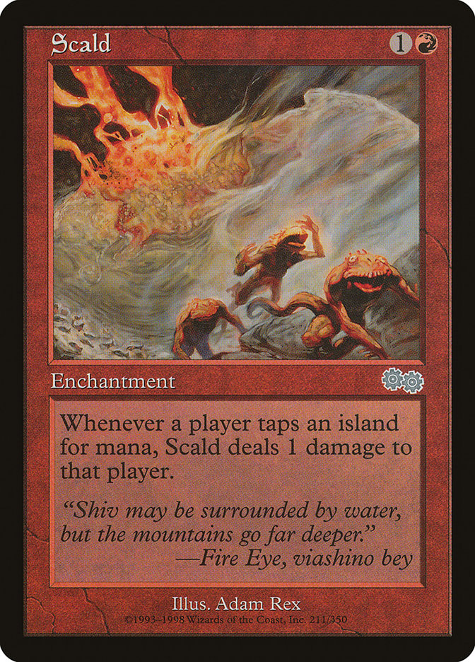 Scald [Urza's Saga] | Good Games Adelaide SA