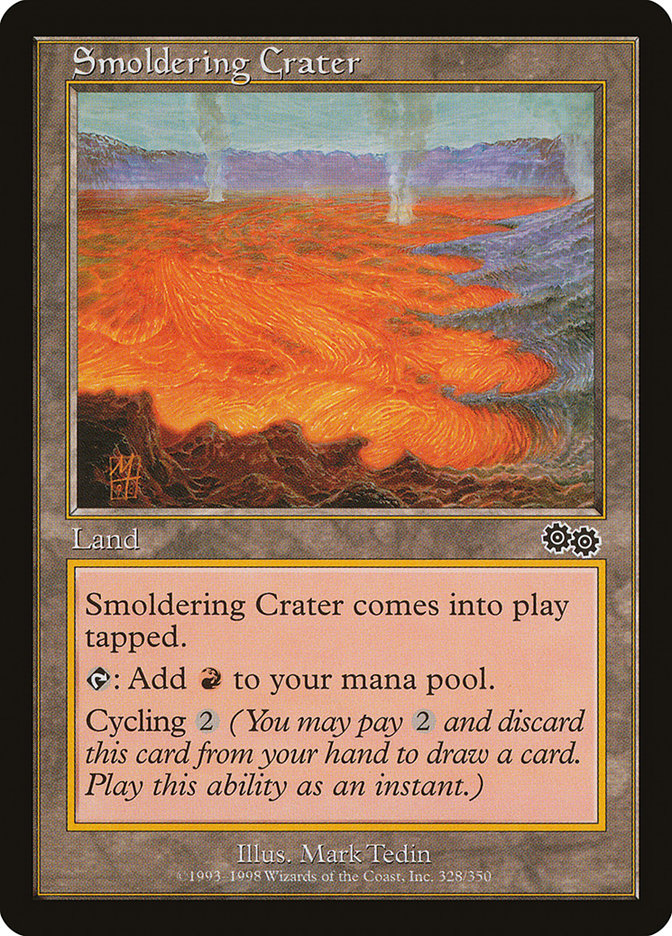 Smoldering Crater [Urza's Saga] | Good Games Adelaide SA