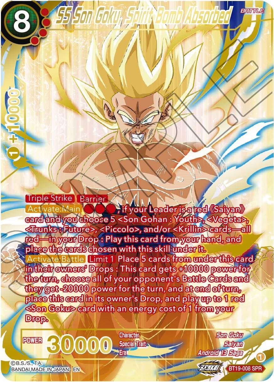 SS Son Goku, Spirit Bomb Absorbed (SPR) (BT19-008) [Fighter's Ambition] | Good Games Adelaide SA