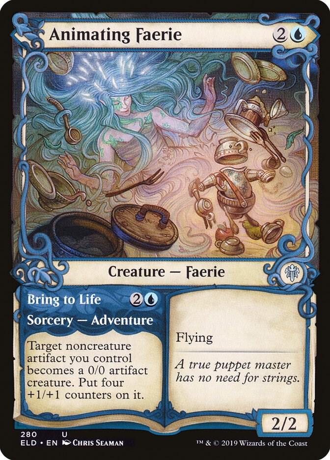 Animating Faerie // Bring to Life 280 (Throne of Eldraine)  - Foil | Good Games Adelaide SA