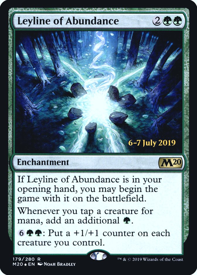 Leyline of Abundance  [Core Set 2020 Prerelease Promos] | Good Games Adelaide SA