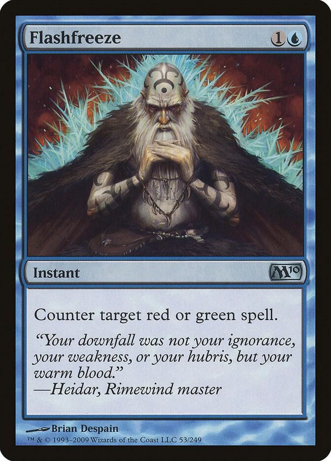 Flashfreeze 53/249 (Magic 2010 (M10))  - Foil | Good Games Adelaide SA