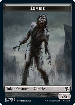 Zombie // Human Soldier Double-Sided Token [Game Night: Free-for-All Tokens] | Good Games Adelaide SA