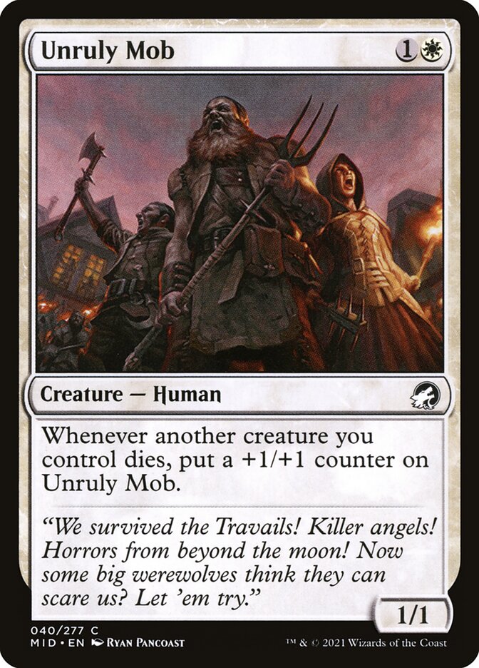 Unruly Mob 40 (Innistrad: Midnight Hunt)  | Good Games Adelaide SA
