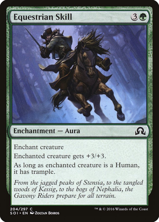 Equestrian Skill 204 (Shadows over Innistrad)  - Foil | Good Games Adelaide SA