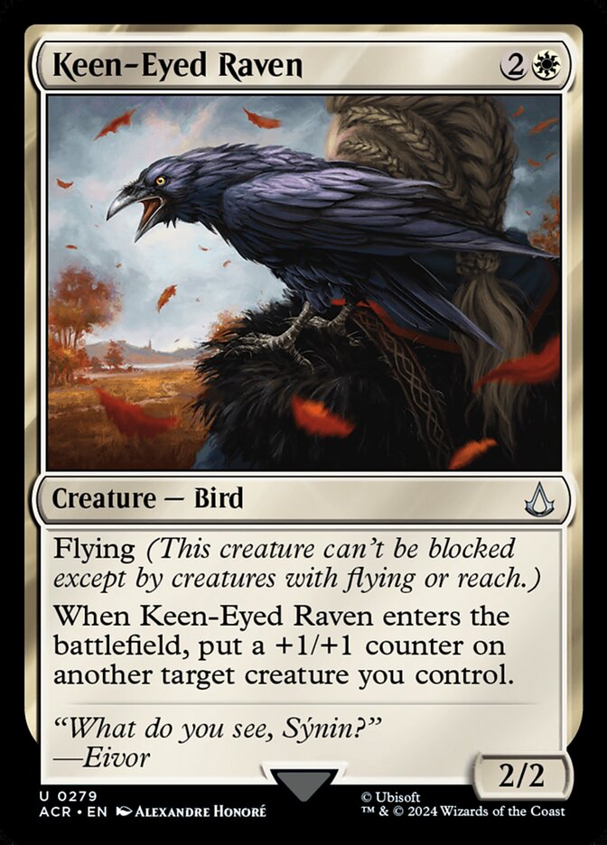 Keen-Eyed Raven 279 (Universes Beyond: Assassin's Creed)  | Good Games Adelaide SA