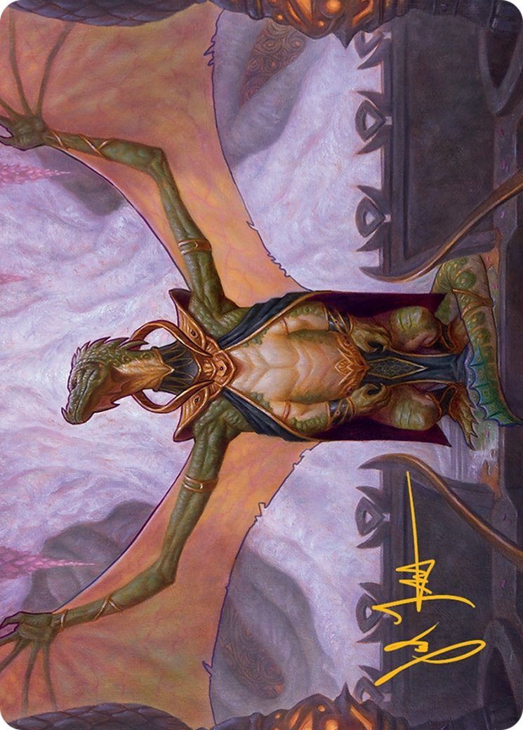 Kheru Goldkeeper Art Card (36/54) [Tarkir: Dragonstorm Art Series] | Good Games Adelaide SA