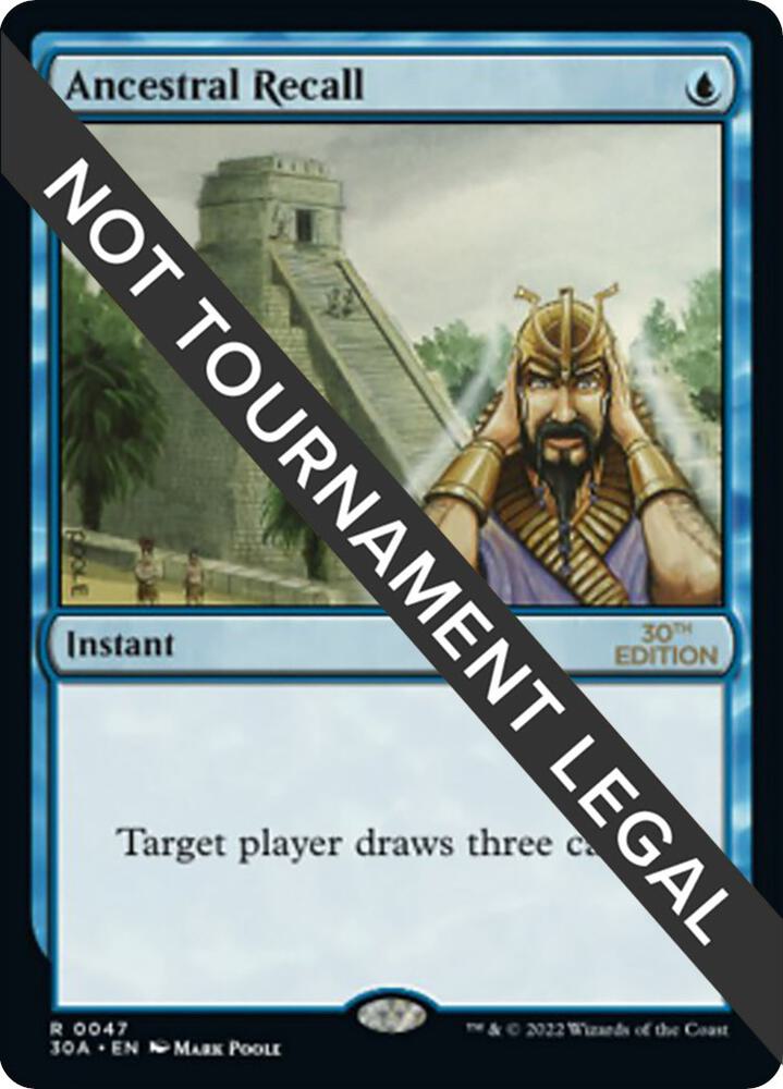 Ancestral Recall 47/594 (30th Anniversary Edition)  | Good Games Adelaide SA