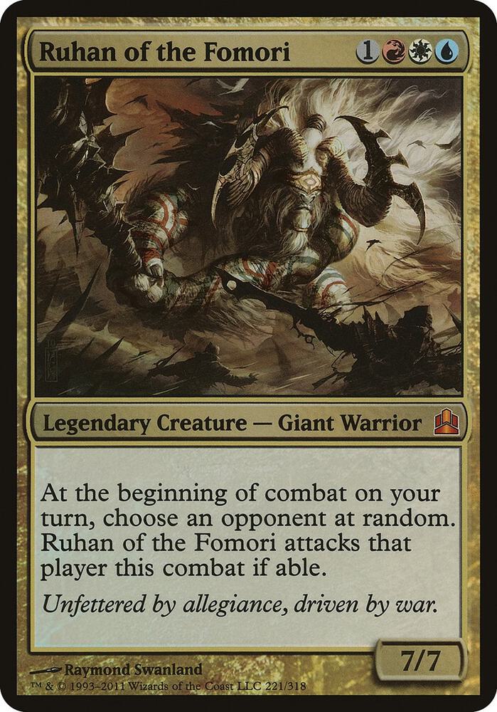 Ruhan of the Fomori Commander  (Oversize Cards)  - Foil | Good Games Adelaide SA