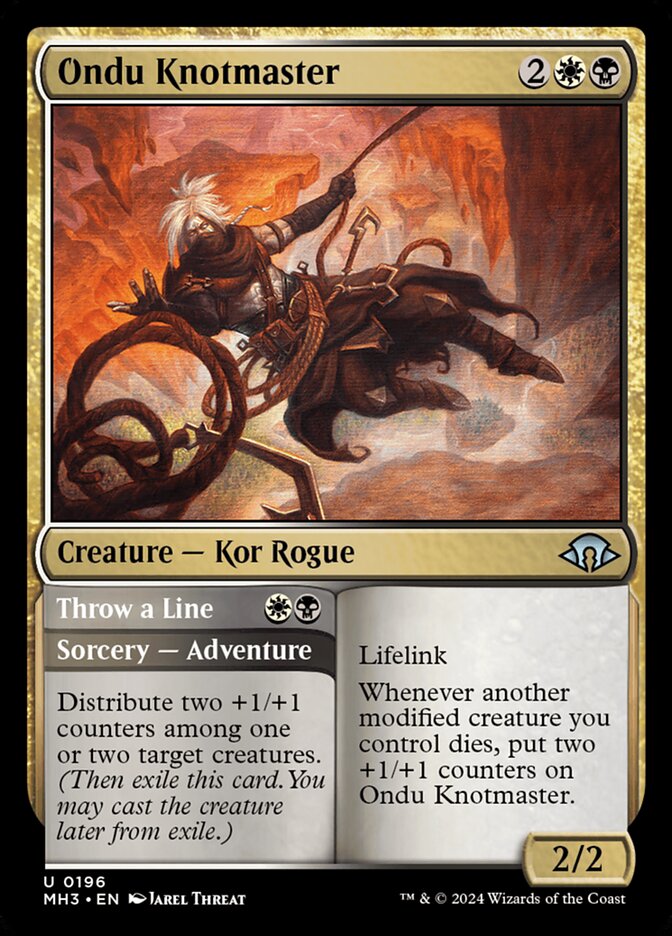 Ondu Knotmaster // Throw a Line 196 (Modern Horizons 3)  - Foil | Good Games Adelaide SA