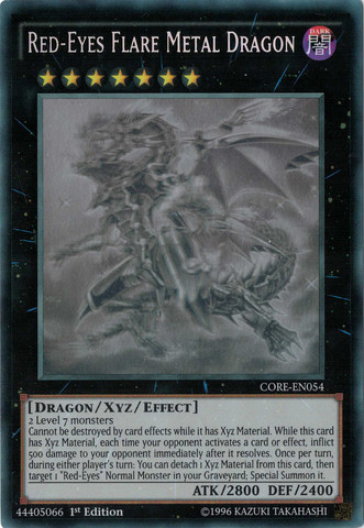 Red-Eyes Flare Metal Dragon [CORE-EN054] Ghost Rare | Good Games Adelaide SA