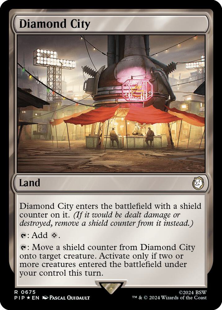 Diamond City Surge Foil 675 (Universes Beyond: Fallout)  - Foil | Good Games Adelaide SA