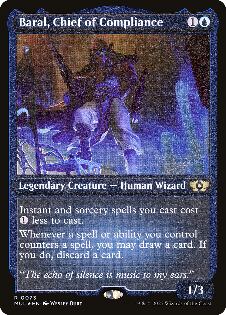 Baral, Chief of Compliance (Foil Etched) [Multiverse Legends] | Good Games Adelaide SA